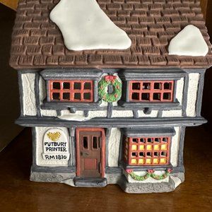 Heritage Village Dept 56 Dickens Village Tutbury Printer
